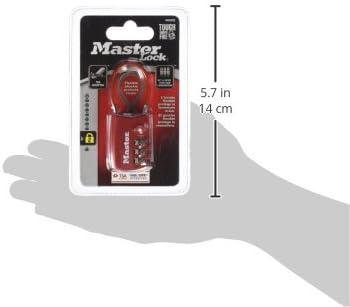 Master Lock TSA Set Your Own Combination Luggage Lock, TSA Approved Lock with Code for Luggage, Bags, Suitcase, and Backpacks, (Color May Vary), 4688D