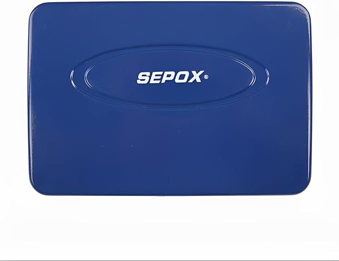 SEPOX® Twins Water/Fire-Resistant Portable Security Case Lock Box Steel, Personal Travel Storage Cabinet for Small Item,3 Ft Cable and Ressetable Combination Lock for Dorm, Car, Sports, Office(Blue)