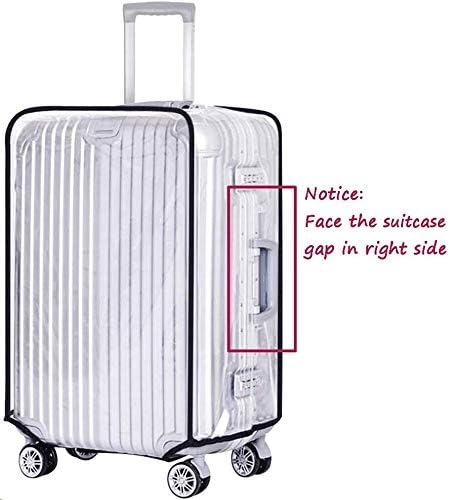 JenKin Luggage Protector Suitcase Cover PVC Waterproof Travel Suitcase Fits Most to 30"(30" (21.3" L x 13.4" W x 29.5" H))