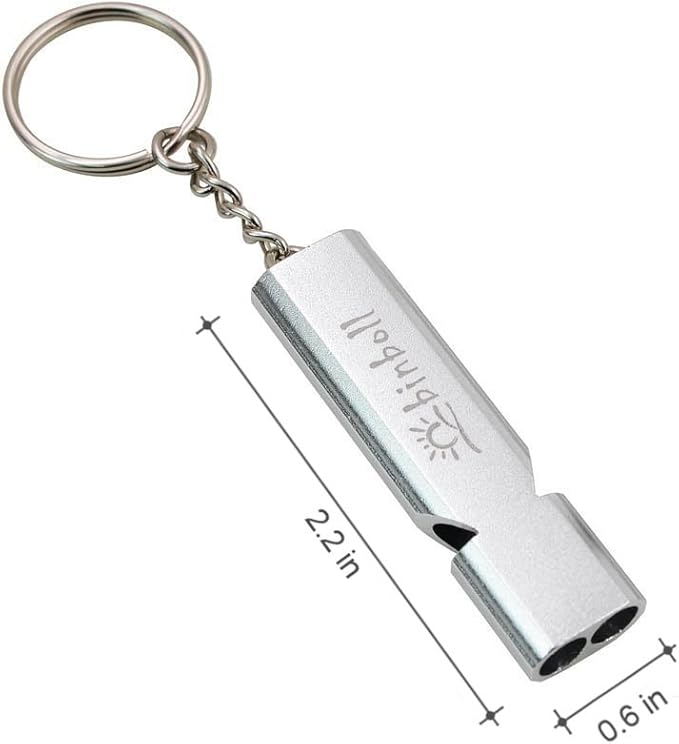 Emergency Whistles Lifeguard Safety Whistle with Lanyard and Keychain for Outdoor Camping Hiking Boating Backpacking Fishing Kayak Kids Rescue Signaling Loud Survival Whistle