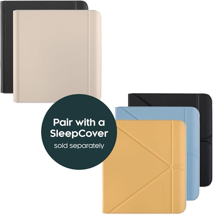 Kobo Libra Colour | eReader | 7β Glare-Free Colour E Ink Kaleidoβ’ 3 Display | Dark Mode Option | Audiobooks | Waterproof | Black