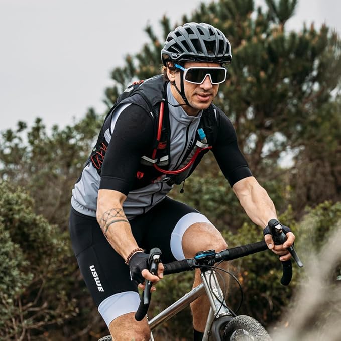 USWE Rush 8L Bike Hydration Vest, Adjustable Chest Straps Running Hydration Vest, 2.0L Hydration Bladder, Mountain Biking, Gravel & Cycling with Reflective Details, Men & Women