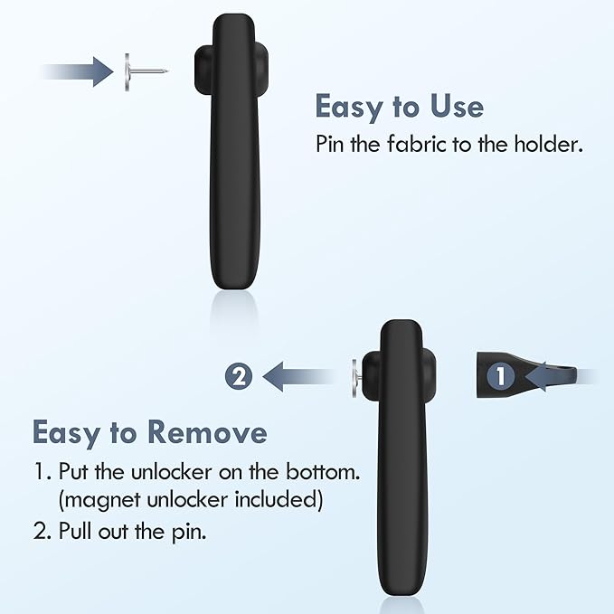 Airtag Holder for Kids Hidden 4 Pack Upgraded GPS Tracker Case, Anti-Removal Airtag Hard Case with Safety Pins, Avoid Airtag Loss, Suitable for Children, Elderly, Pets, Backpack, Luggage