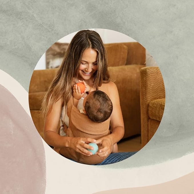 WildBird - Aerial Carrier - 7 to 45 lbs - for Moms, Dads & Caregivers - 100% Natural European Linen Fibers - Versatile & Adjustable - Large Size - Willow Fabric