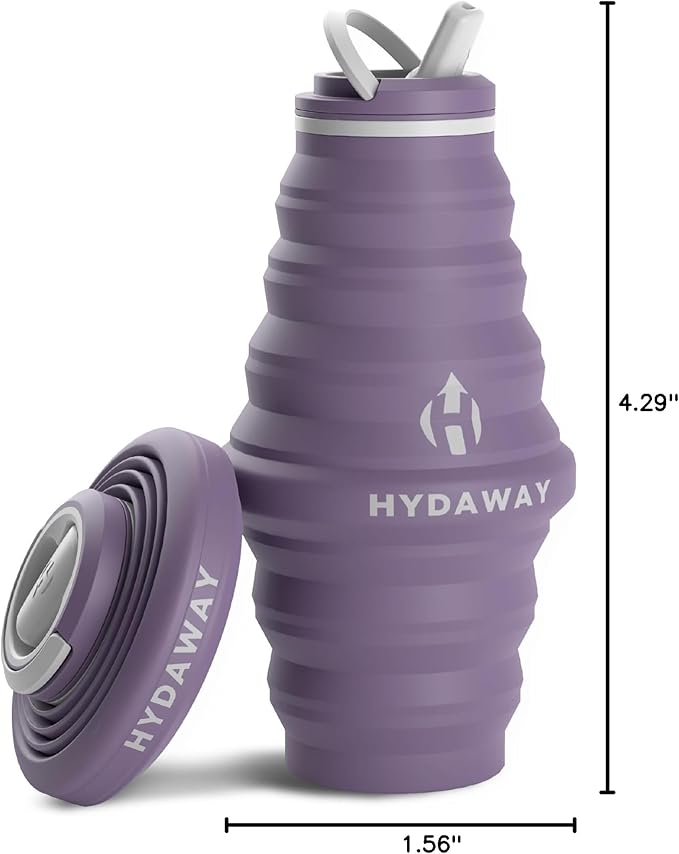 HYDAWAY 25oz Collapsible Water Bottle - BPA-Free, Leakproof, Lightweight, and Space-Saving - Perfect for Hiking, Travel, and All-Day Hydration