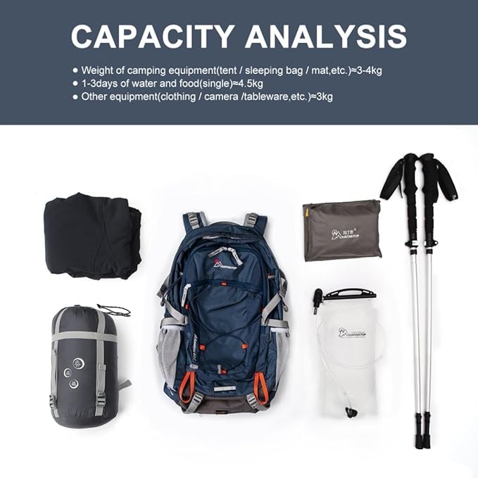 MOUNTAINTOP 25L/40L Hiking Backpack,Lightweight Travel Backpack for Men Women Outdoor Backpacking, Camping
