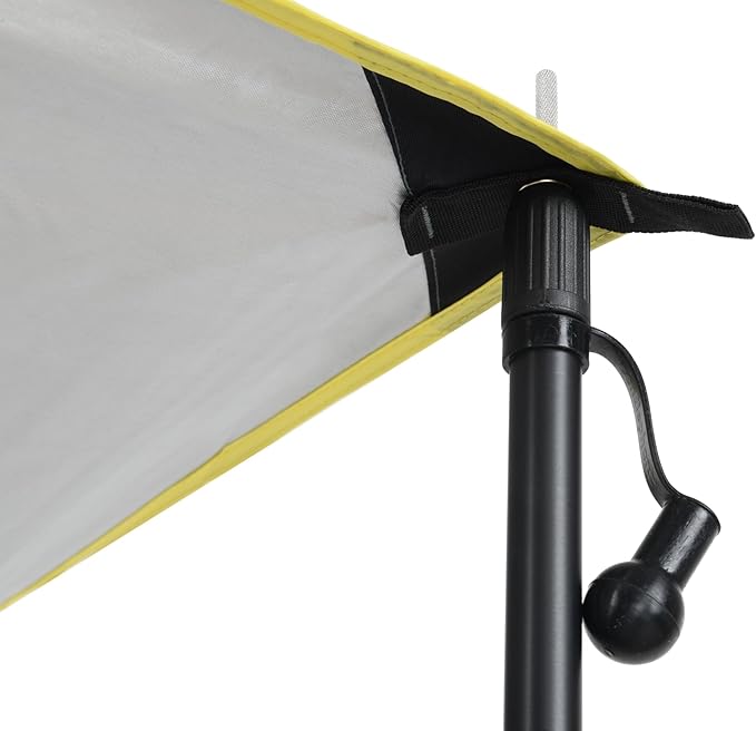 Green Elephant Camping Tarp Poles - Adjustable Aluminum Telescoping Tent Poles for Tarps, Canopy & Awning - Heavy Duty Collapsible Pole Set of 4 - Extends 8ft, Shrinks to 2ft - Caravan & Beach Shade