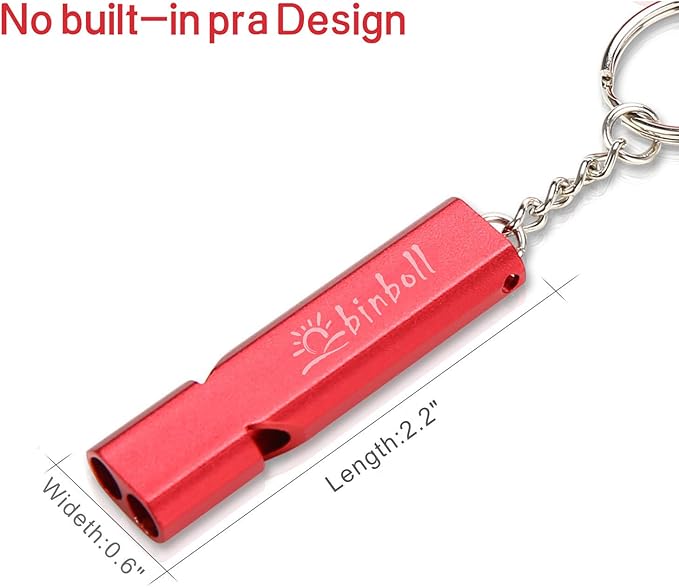 Emergency Whistles Lifeguard Safety Whistle with Lanyard and Keychain for Outdoor Camping Hiking Boating Backpacking Fishing Kayak Kids Rescue Signaling Loud Survival Whistle