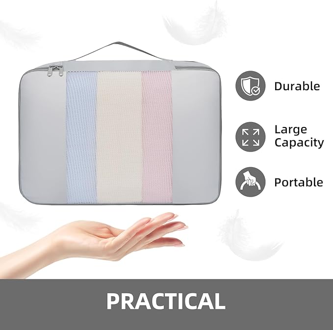 BAGAIL 6 Set/8 Set/10 Set Packing Cubes Various Sizes Packing Organizer for Travel Accessories Luggage Carry On Suitcase