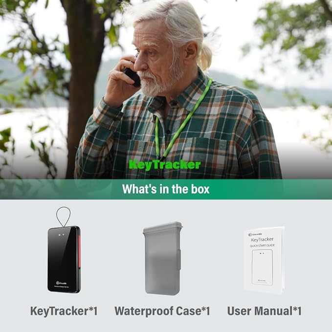 GlocalMe KeyTracker Global GPS Tracker for Luggage, Vehicles, Car, Kids, Wordwide Positioning Unlimited Distance Item Finder, Real Time Tracking with 6 Location Technologies