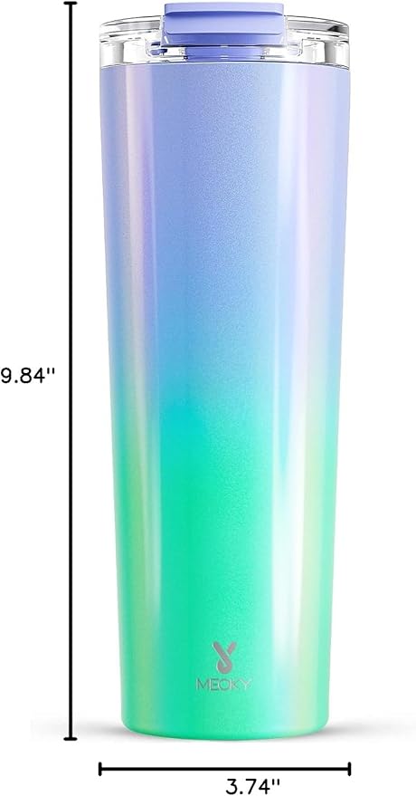 Meoky 30 oz Travel Coffee Mug with Leak-proof Lid, Stainless Steel Insulated Coffee Tumbler, Keeps Hot for 8 Hours or Cold for 24 Hours, Fits in Car Cup Holder (Fairyland)
