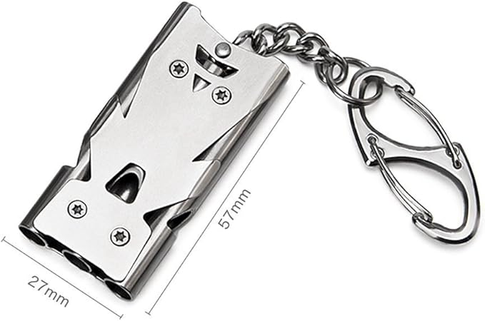 Whistle Emergency Whistles Keychain Rape Whistle Stainless Steel High Decibel Whistles … …