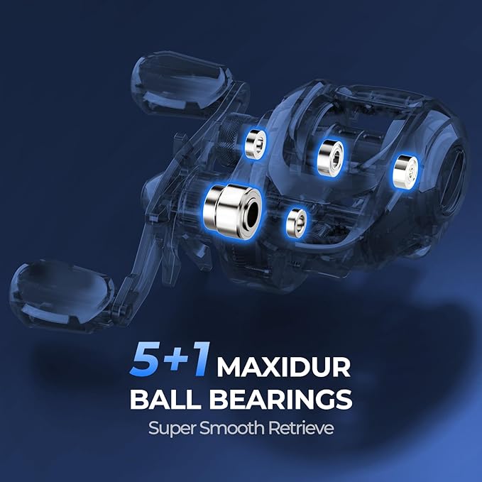 KastKing Centron Lite Fishing Rod and Reel Combo, IM6 Graphite 2Pc Blanks, Stainless Steel Guides with Ceramic Rings, Contoured EVA Handles & Fighting Butt, Split or Full Rear Handle Design, 13 Models