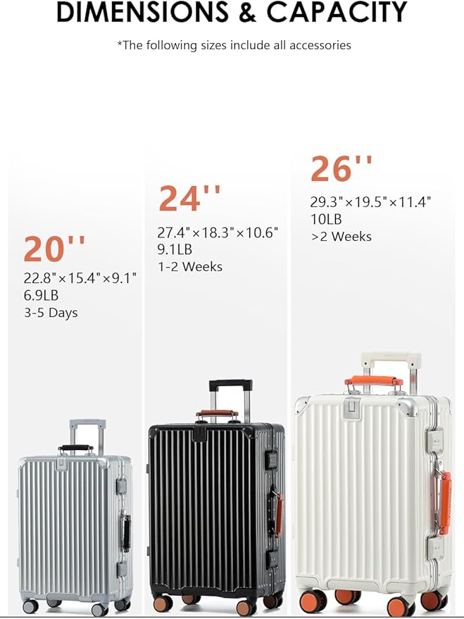 HotWay 20 Inch Carry On Luggage with Leather Handle, PC Zipperless Suitcase with Spinner Wheels and TSA Locks, 22x14x9 Airline Approved Luggage for Travel, Silver