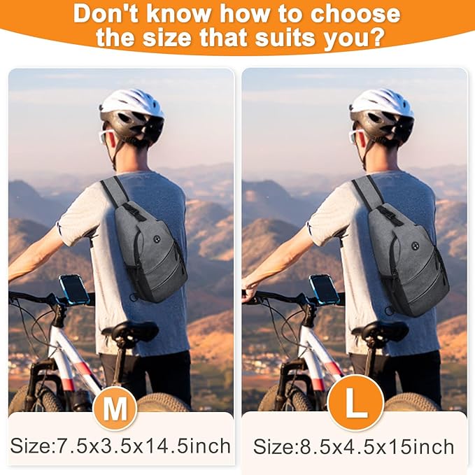 Crossbody Bags for Women Men Trendy Sling Bag Bakpack Casual Chest Bag with Convertible Shoulder Strap