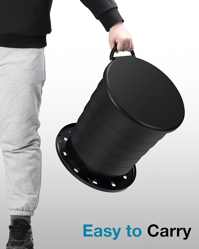 TRIPTIPS Upgrade Retractable Portable Toilet Travel Toilet Adjustable Height Camping Toilet Portable Potty for Adults Kids, Foldable Portable Toilet for Camping/Car