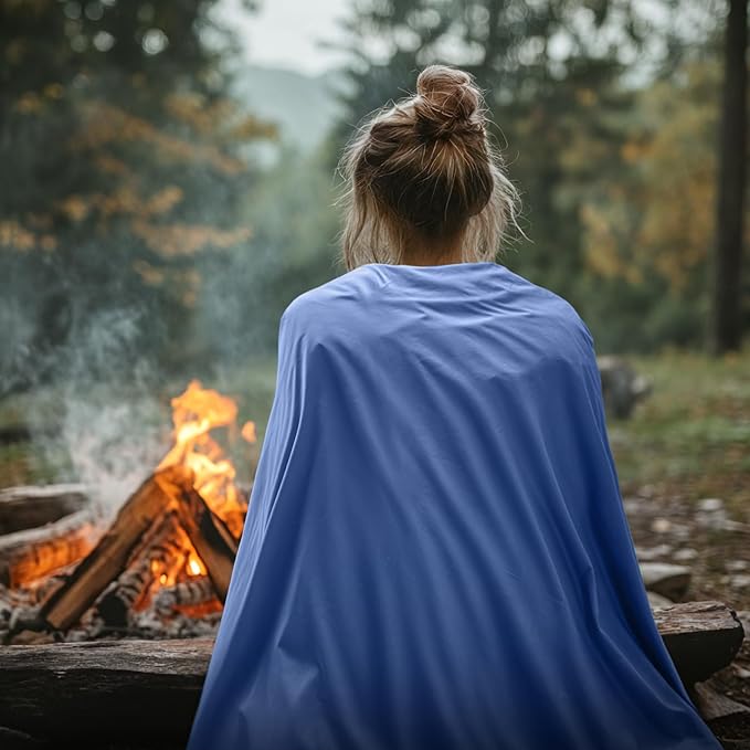 Ultralight Warm Weather Sleeping Bag - Portable, Waterproof, Compact Lightweight, Comfort with Compression Sack - Great for Outdoor Camping, Backpacking & Hiking