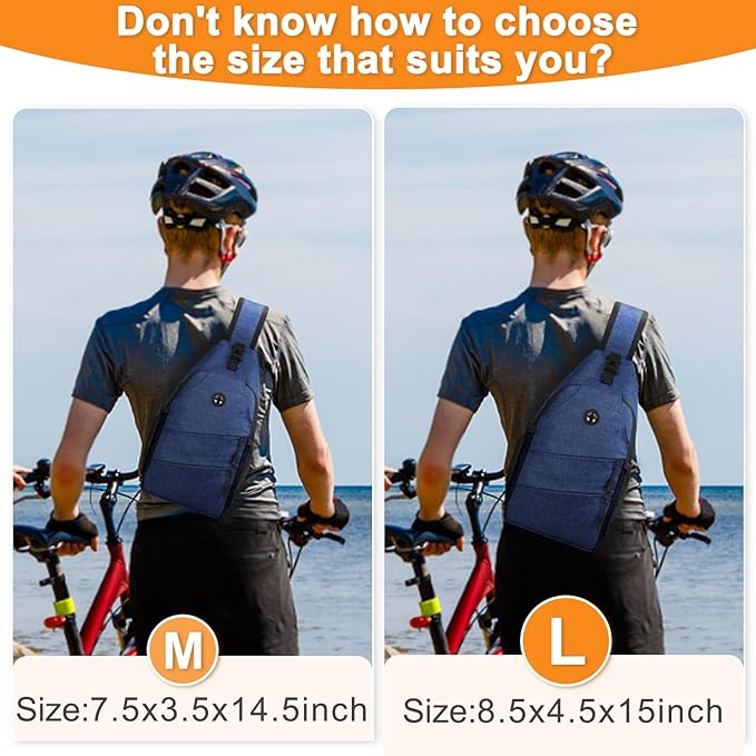 Crossbody Bags for Women Men Trendy Sling Bag Bakpack Casual Chest Bag with Convertible Shoulder Strap