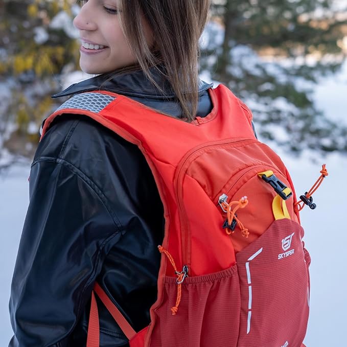SKYSPER Small Hiking Backpack - 15L Travel Daypack Lightweight Bag Water Resistant Hiking Backpacks for Women Men