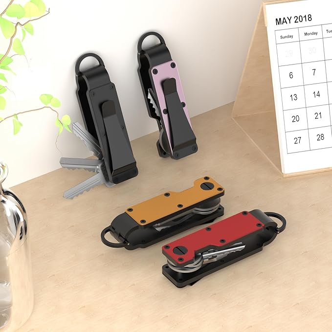 Key Organizer Minimalist Innovative Keyholder Compact Keys Organizer Smart KeyChain Secures 2-6 Keys