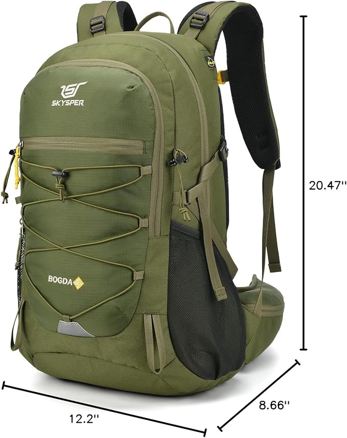 SKYSPER Hiking Backpack for Men Women, 35L Travel Backpack Waterproof Camping Backpack Outdoor Lightweight Daypack