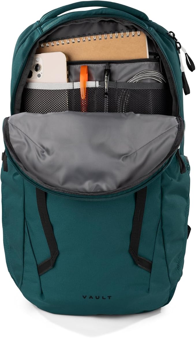 The North Face Vault Everyday Laptop Backpack - PFAS Free, Deep Nori/TNF Black, One Size