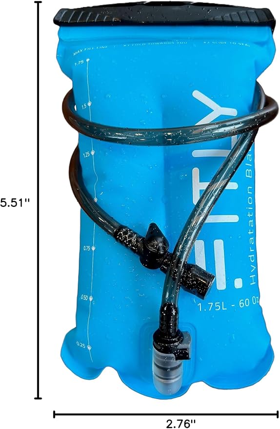 Soft Flask - Shrink As You Drink Soft Water Bottle for Hydration Pack - Folding Water Bottle Ideal for Running, Hiking, Cycling, Climbing & Rigorous Activity