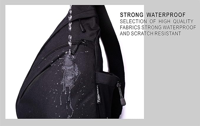 Water-Proof Sling bag/Crossbody Backpack/Shoulder Bag with USB Charging Port for Travel, Hiking, Cycling, Camping