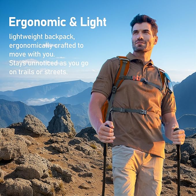 N NEVO RHINO Hiking Backpack 20L Water Resistant Outdoor Day Pack,Lightweight Travel Small Backpack for Men Women