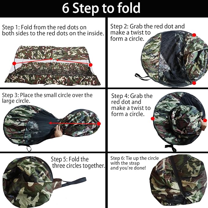 CMINGJ Portable Mosquito Net Foldable Pop-Up Travel Mosquito Net for Bed Free Installation-Suitable for Baby Adults Bedroom, Camping, nap, Patio (Extra Large-Bottom Zipper(Camouflage))