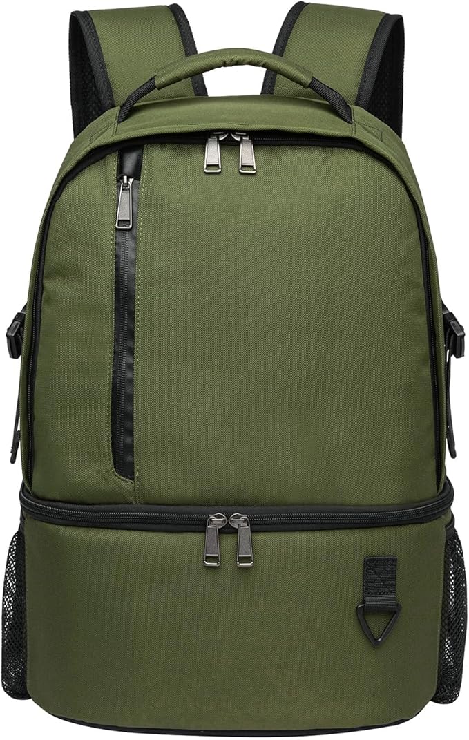 TUGUAN Insulated Cooler Backpack 38 Cans Double Deck Leakproof Lightweight Soft Lunch Backpack Small Cooler Bag Beach Picnic