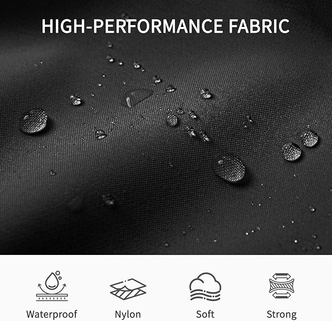 Compression Travel Packing Cubes, 6 Set Expandable Luggage Organizer Bags, Durable Travel Accessories for Suitcases, Backpacks, and Carry-Ons (Black)