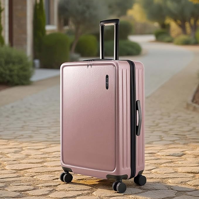 24 Inch Luggage with Spinner Wheels, Hard Shell Suitcase with TSA Locks for Luggage, Travel Large Suitcase, Expandable Hard Shell Suitcases, Pink