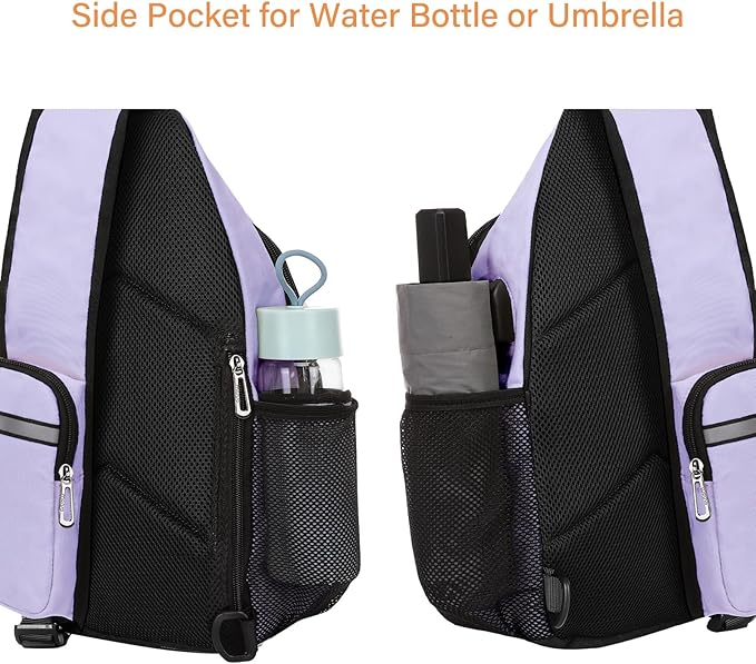 MOSISO Sling Backpack Bag, Crossbody Shoulder Bag Travel Hiking Daypack Chest Bag with Front Square Pocket&USB Charging Port