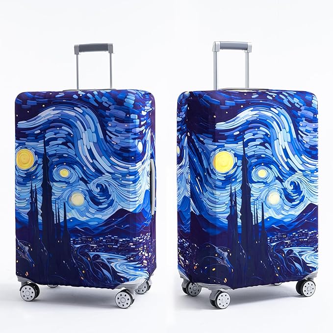 Travelkin Luggage Covers For Suitcase Tsa Approved,Suitcase Cover Protector Fit 18-32 Inch Luggage (Galaxy, M)