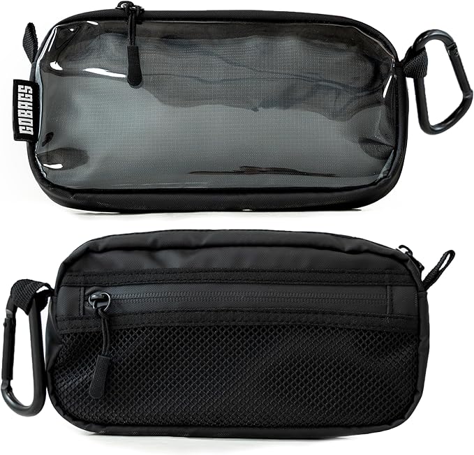 GOBAGS NEO Production Zipper Bags - Electronics & Camera Accessories Bag - Cable organizer, Gear Accessory Pouch, Travel Camera Essentials (Extra Small, Black)