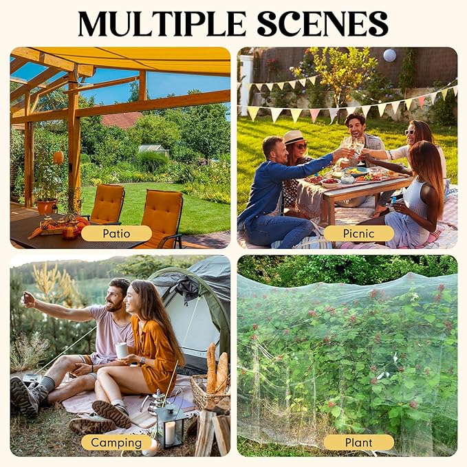 4 Corners Mosquito Net for Mosquiteros para Camas Bed Canopies Netting Bed Drapes Rectangular Mosquito Mesh for Camping Home Outdoor Travel(White,L78 X W71 X H67 Inch,No-Opening)