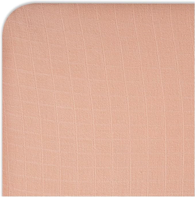 Crane Baby Fitted Sheet, Soft Cotton Fitted Sheet for Cribs and Nurseries, Beige Copper, 28”w x 52”h x 9”d