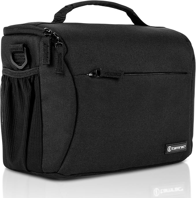 Tamrac Jazz 50 v2.0 Camera Bag for Photographers, Camera Case for Photography Accessories, Shoulder Bag for DSLR and Mirrorless Cameras, Crossbody Camera Bag, Travel Camera Carrying Case – Black