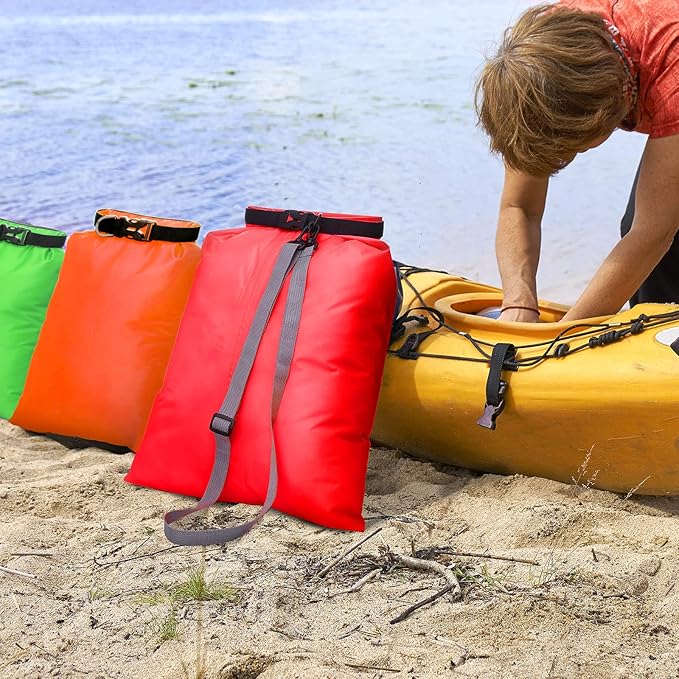 Shappy Waterproof Dry Bag Set 6 Sizes Lightweight Sacks and Long Adjustable Shoulder Strap Outdoor Water Proof Keep Gear Dry Bag Stuff Sacks for Backpacking, Boating, Hiking, Camping