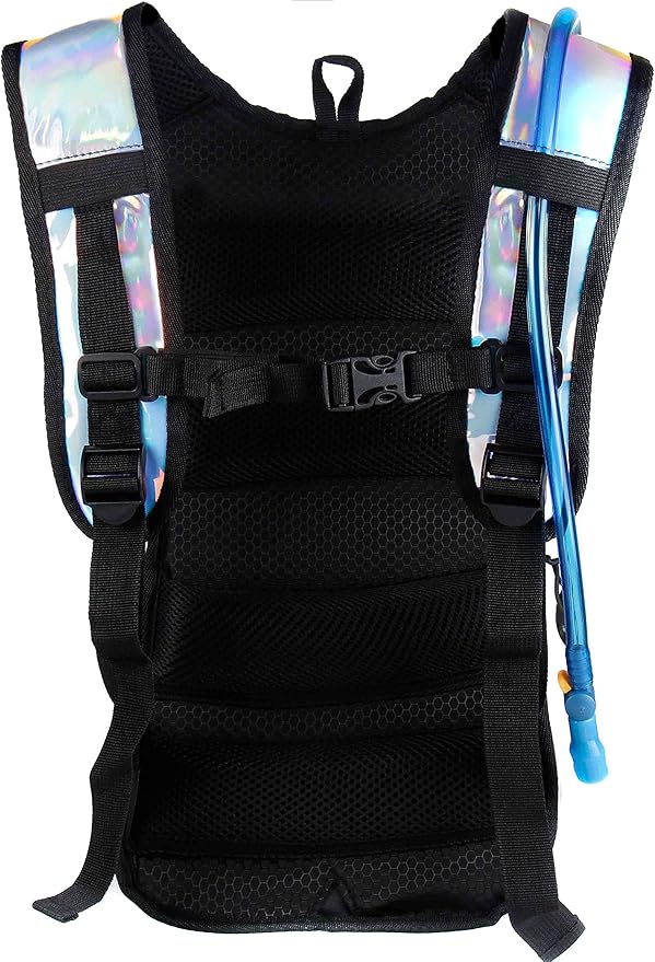 Sojourner Hydration Pack, Hydration Backpack - Water Backpack with 2l Hydration Bladder, Festival Essential - Rave Hydration Pack Hydropack Hydro for Hiking, Running, Biking, Festival Gear