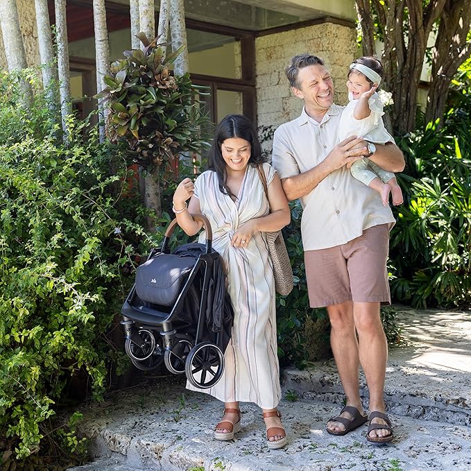 Joie Nutmeg Compact Stroller – Lightweight and Compact Stroller with One-Hand Fold (Evergreen)