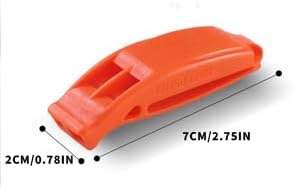 2-Pack Whistle Emergency Safety with Lanyards - High Decibel Survival Whistle for Life Jackets, Boating, Kayaking, Hiking, Hunting & Rescue