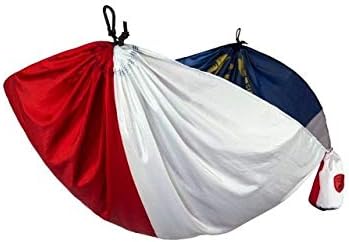 GRAND TRUNK State Flag Hammock - Single Parachute Nylon Camping Hammock with Tree Hanging Kit, Lightweight & Portable