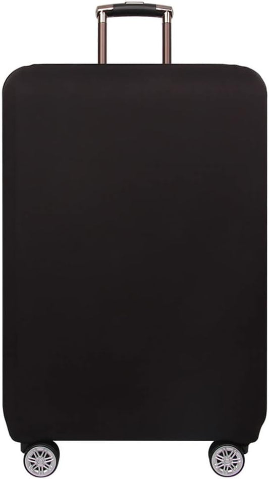 MosaiRudo Thicker Luggage Cover Elastic Suitcase Cover Protector Fits 18-32 Inch Suitcase Travel Accessories (Black, M)