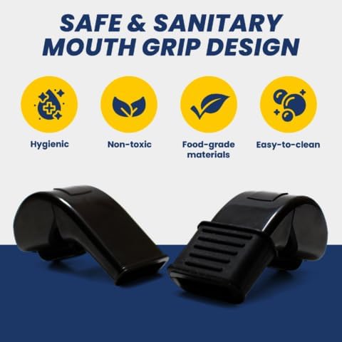 The Protector Whistle P51 - Coach Whistle - Official Whistle for Sports, Removable Cushioned Mouth Grip, Loud Safety Whistle for Adults with Breakaway Lanyard - Emergency Whistle Teacher Lifeguard
