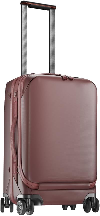 Peak Design Roller Pro Carry-On, Eclipse, Expandable Small Suitcase with Wheels, Carbon Fiber Handle, Drawbridge Opening, Hybrid Soft/Hard Shell, Custom Hardware, Fits XL Camera Cube or Packing Cubes