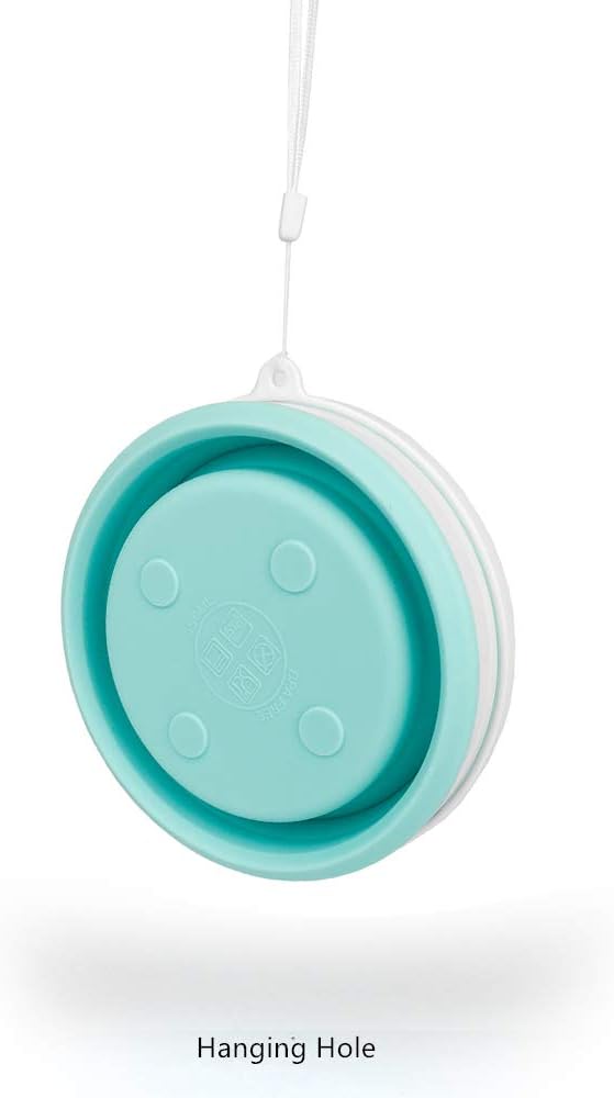 CARTINTS Collapsible Bowls With Lids Silicone Food Storage Containers Collapsible Camping Bowls Silicone Lunch Containers, Ideal for Travel and Camping, 32oz/950ml(Blue)