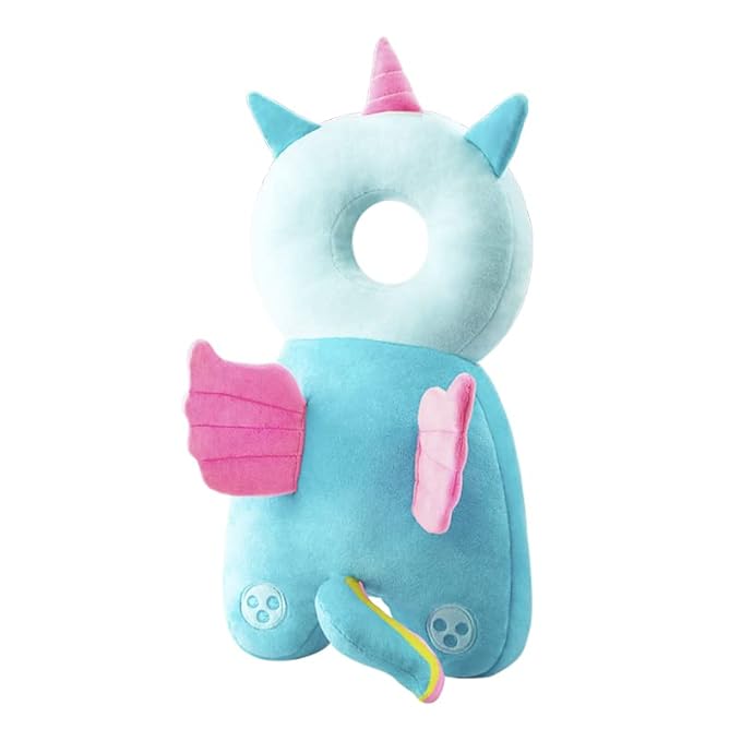 Baby Head Protection Backpack - Soft & Comfortable, Cute Cartoon Design (Q77-Angel)