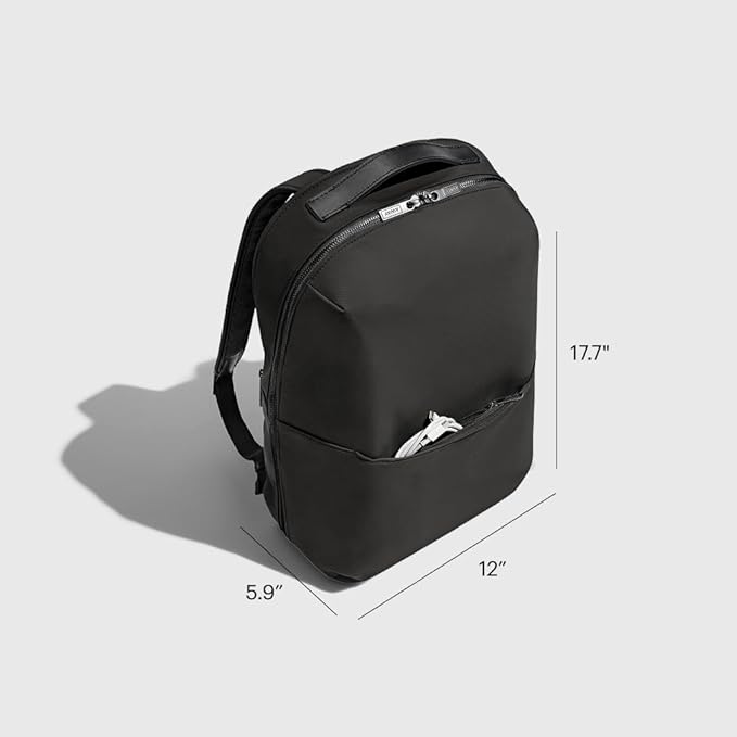 Away Everywhere Zip Backpack, Travel Backpack with Laptop Sleeve, Lightweight & Durable, Travel Essentials, Jet Black